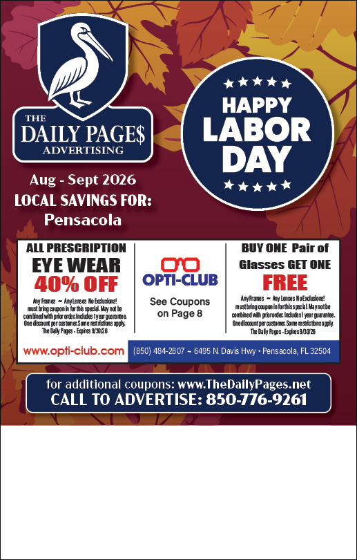 Daily Pages Pensacola August-September 2026