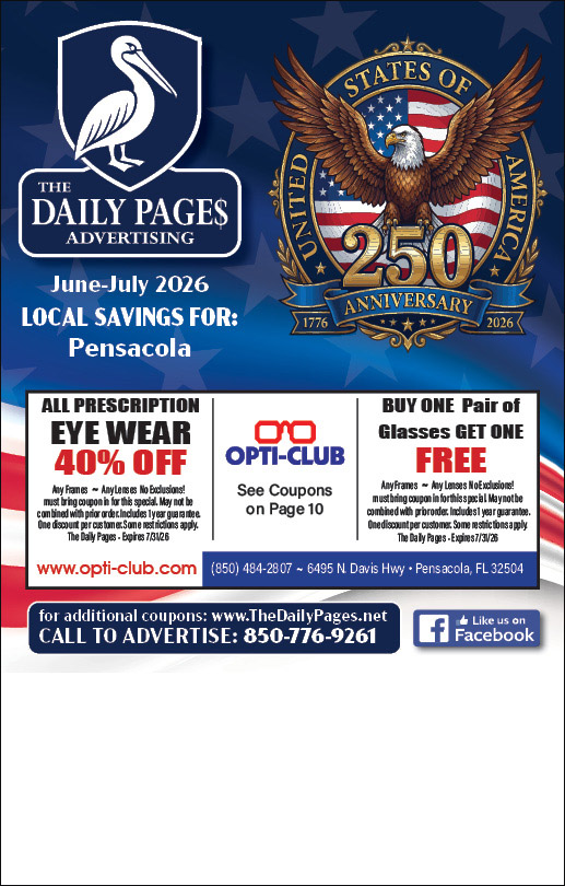 Daily Pages Pensacola June-July 2026