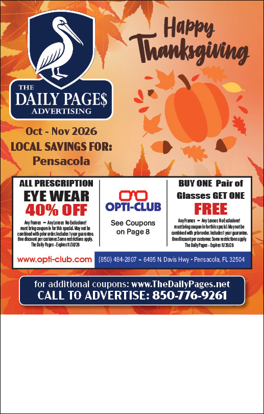 Daily Pages Pensacola October-November 2026